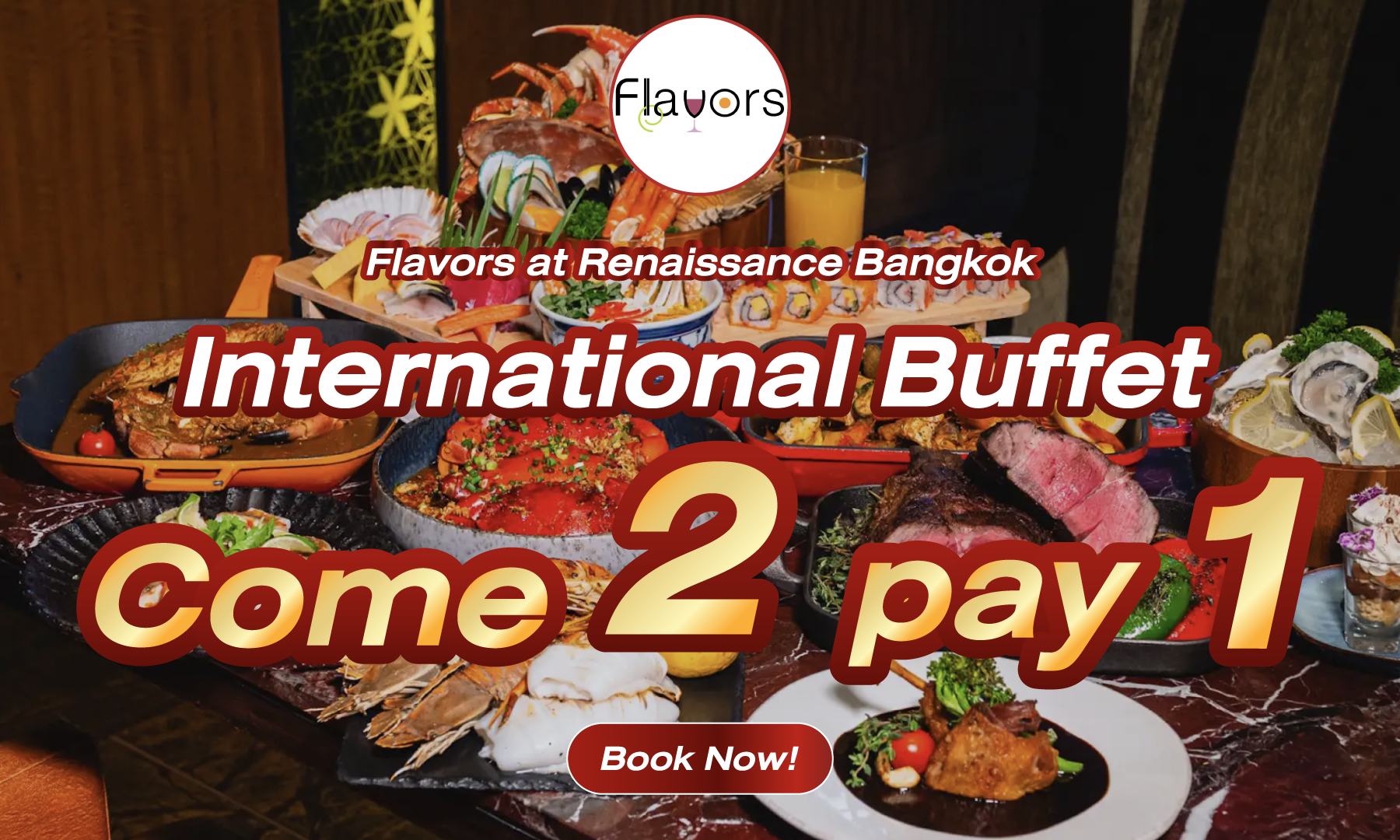 Unbeatable Buy 1 Get 1 at Flavors!